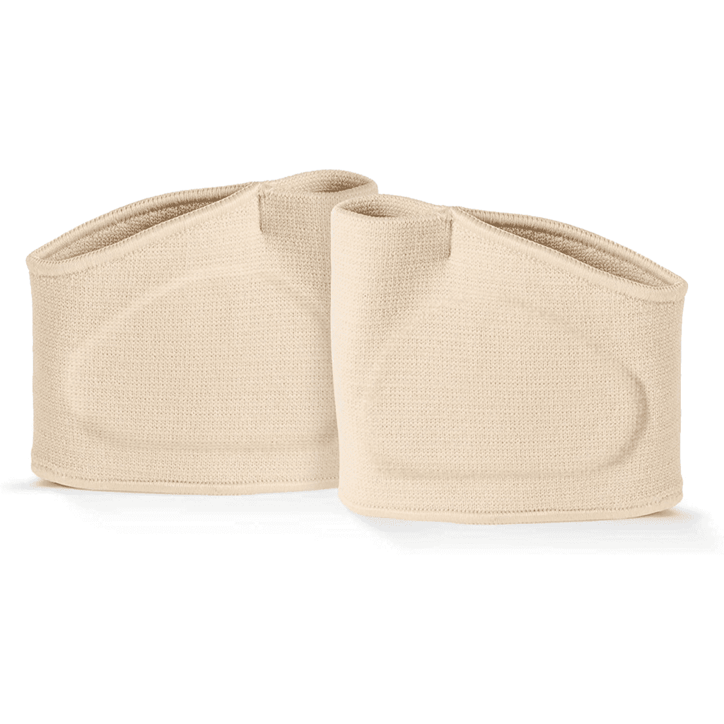 1x Pair of Beige ball of foot pads for men and women to ease foot pain and improve injury recovery