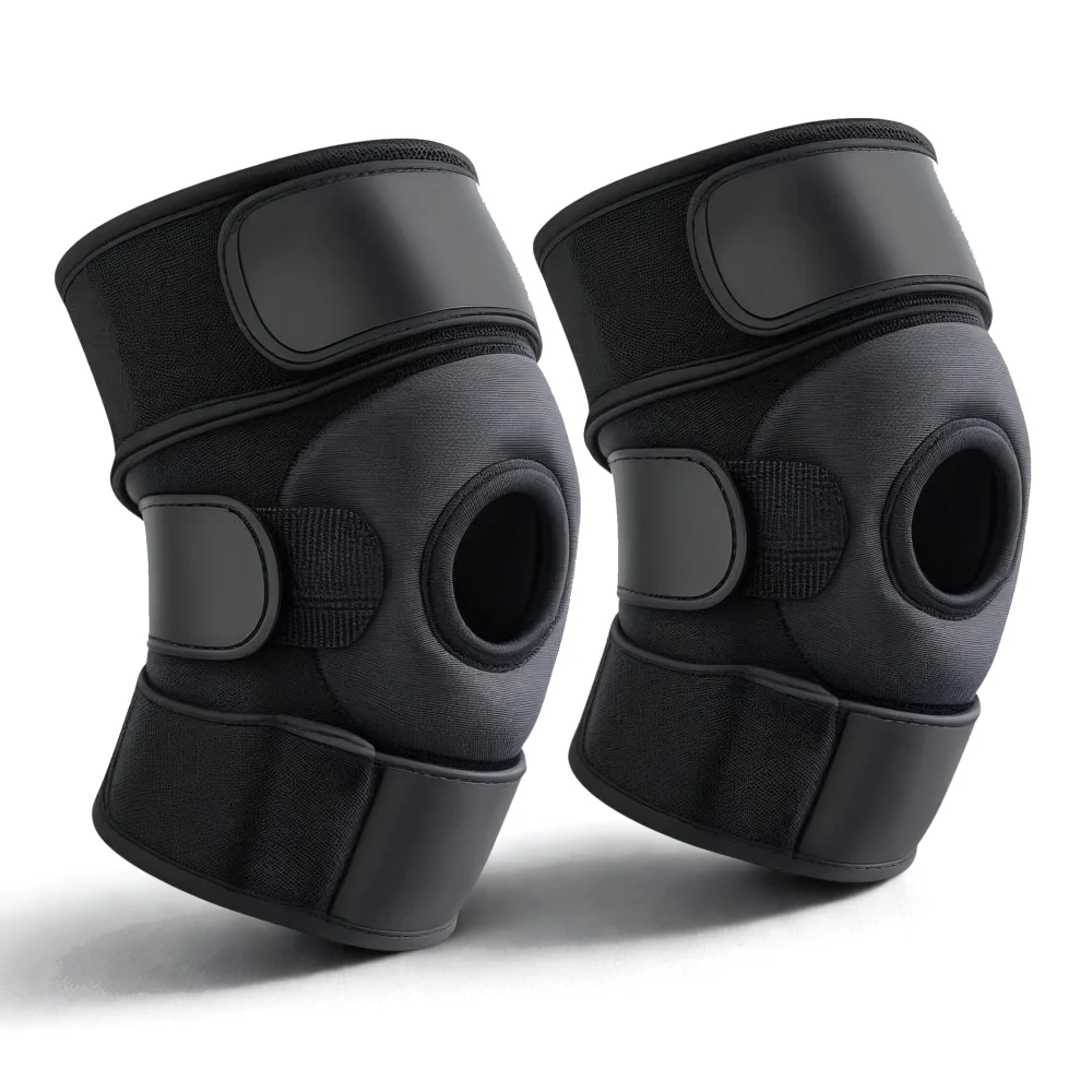 1 Pair of Open Patella Knee Support Braces