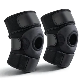 1 Pair of Open Patella Knee Support Braces