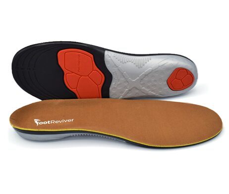 Footreviver shock absorbing orthotic insoles