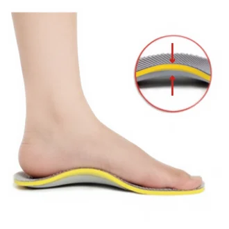 Orthopaedic Arch Support Insoles for plantar fasciitis and flat feet. The Role of Orthotic Arch Support Insoles Arch support insoles are specialized orthotic devices designed to manage the way the foot functions and correct biomechanical imbalances. Properly controlling the function of your feet can be beneficial for treating certain foot conditions and alleviating pain by correcting posture and supporting the underlying muscles and tendons. Biomechanical imbalances can also contribute to injuries in other parts of the body, as certain muscles may overcompensate to achieve balance. Therefore, correcting these imbalances is crucial. How Orthotic Arch Support Insoles Can Help Treat and Prevent Plantar Fasciitis If you suffer from plantar fasciitis, arch support insoles can help reduce strain and pressure on your arches, which, in turn, helps prevent further damage to your plantar fascia and gives your feet a chance to heal. These insoles provide extra support to the arches of your feet and correct biomechanical imbalances such as flat feet or high arches, which often contribute to plantar fasciitis.