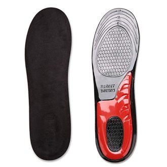 Red and Black Gel Insoles for Underpronation