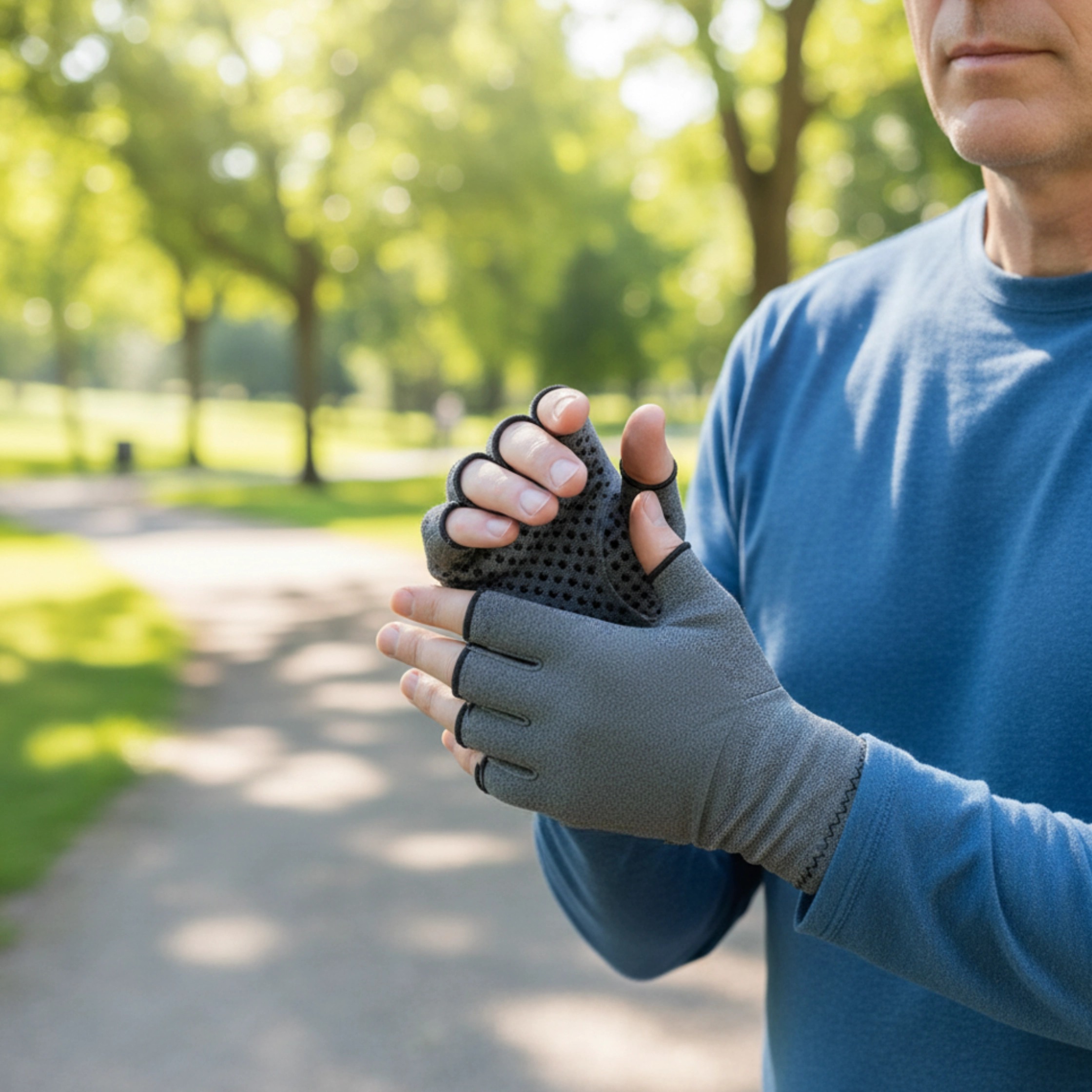 compression-glvoes-with-grips Raynauds Gloves for Cold Hands