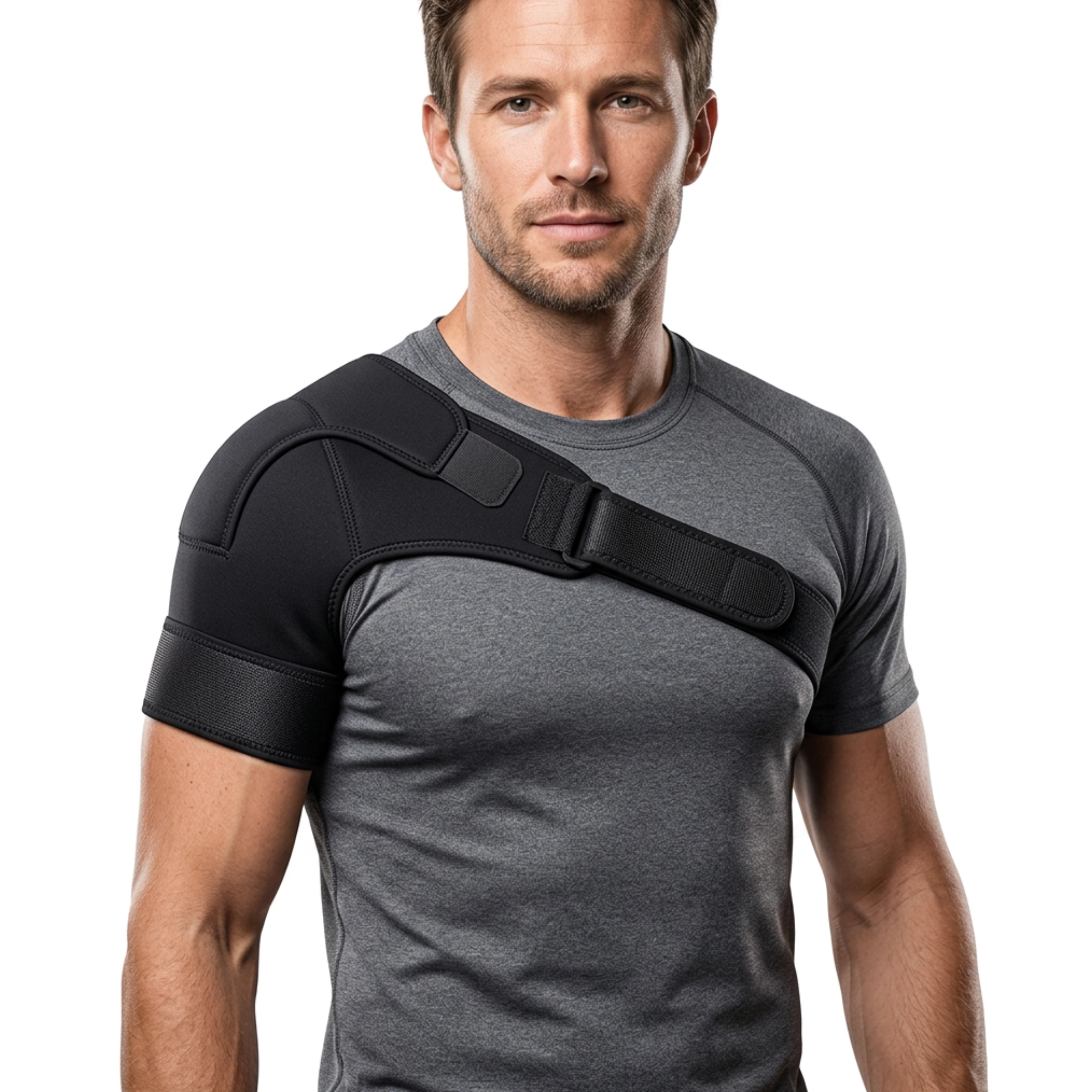 Rotator cuff Shoulder Support Brace with fully adjustable strap