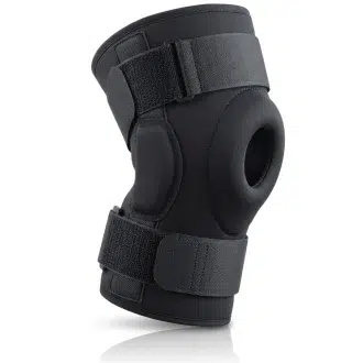 Hinged knee brace for acl injuries