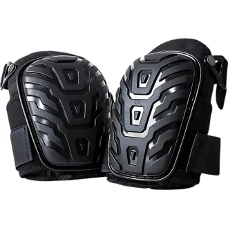 DIY Work Knee Pads with two adjustable straps, suitable for both men and women, designed for construction, flooring, roofing, gardening, and sports activities.