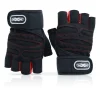 Gym Workout Exercise gloves main product image front view of the black gloves