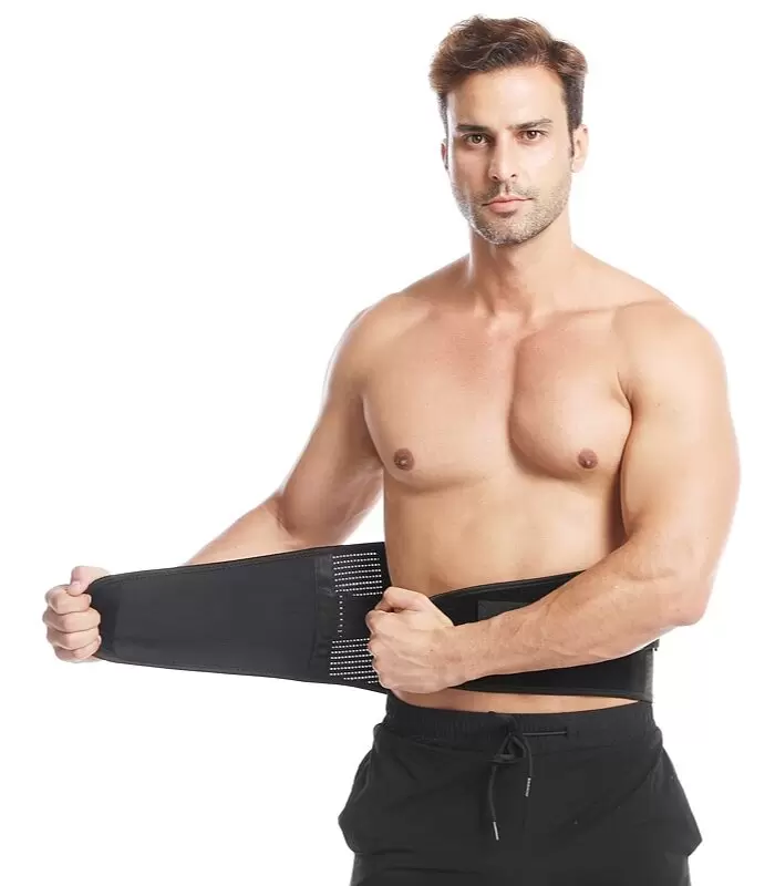 Back brace for lower back pain with double strap NuovaHealth