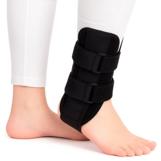 A picture of an ankle support brace designed by Footreviver to help treat and prevent foot and ankle injuries