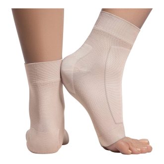 Gel Padded Heel protector Sleeve Socks for Lace Bite Protection, Skating, Hockey, and Tall Boots