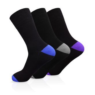 3x Pairs Of Men's Bamboo Comfort Fit Diabetic Socks