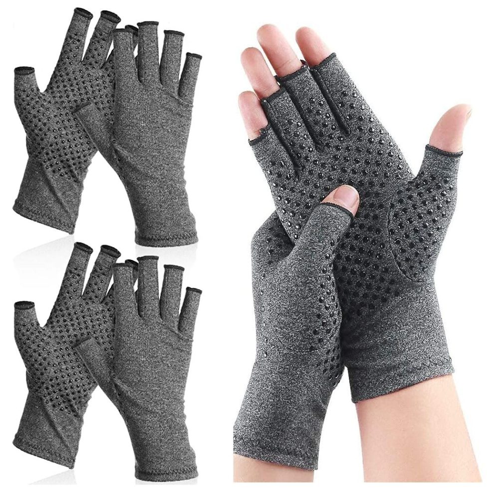 2 Pairs Of Raynauds Disease Gloves With Grips
