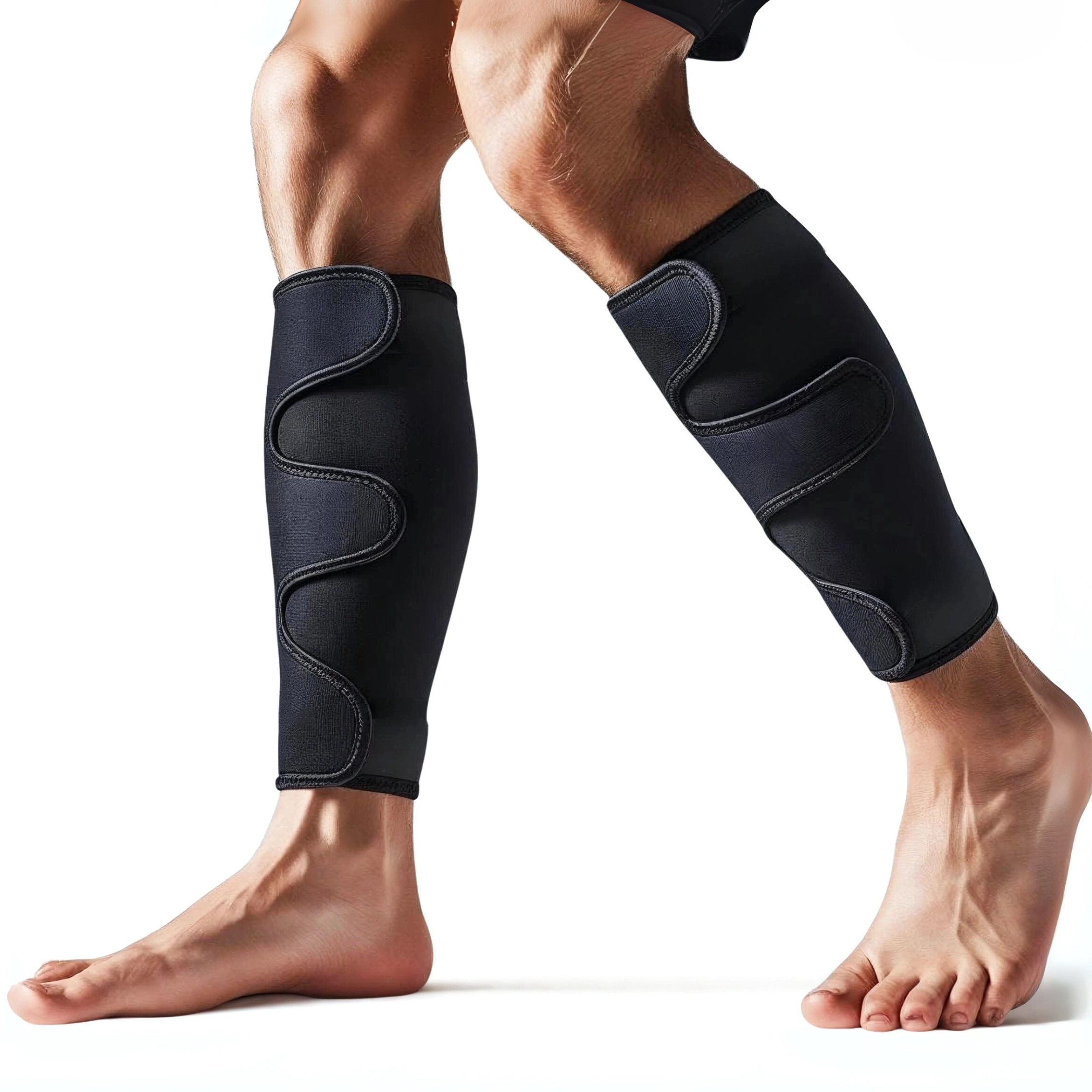Calf compression support sleeve braces
