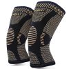 Copper knee support braces for running