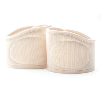 Men's and women's beige cushioned Morton's neuroma pads for metatarsalgia foot pain relief, designed with supportive comfort and discreet fit for daily wear.