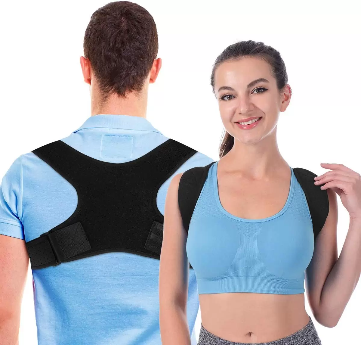 Posture back support for running