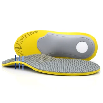 Orthotic shoe insoles for flat feet and high arches