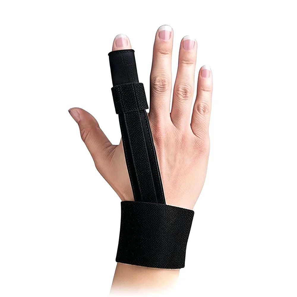 Main prodcut image of hand wearing RevitaFit™ Finger Corrector Straightener Splint