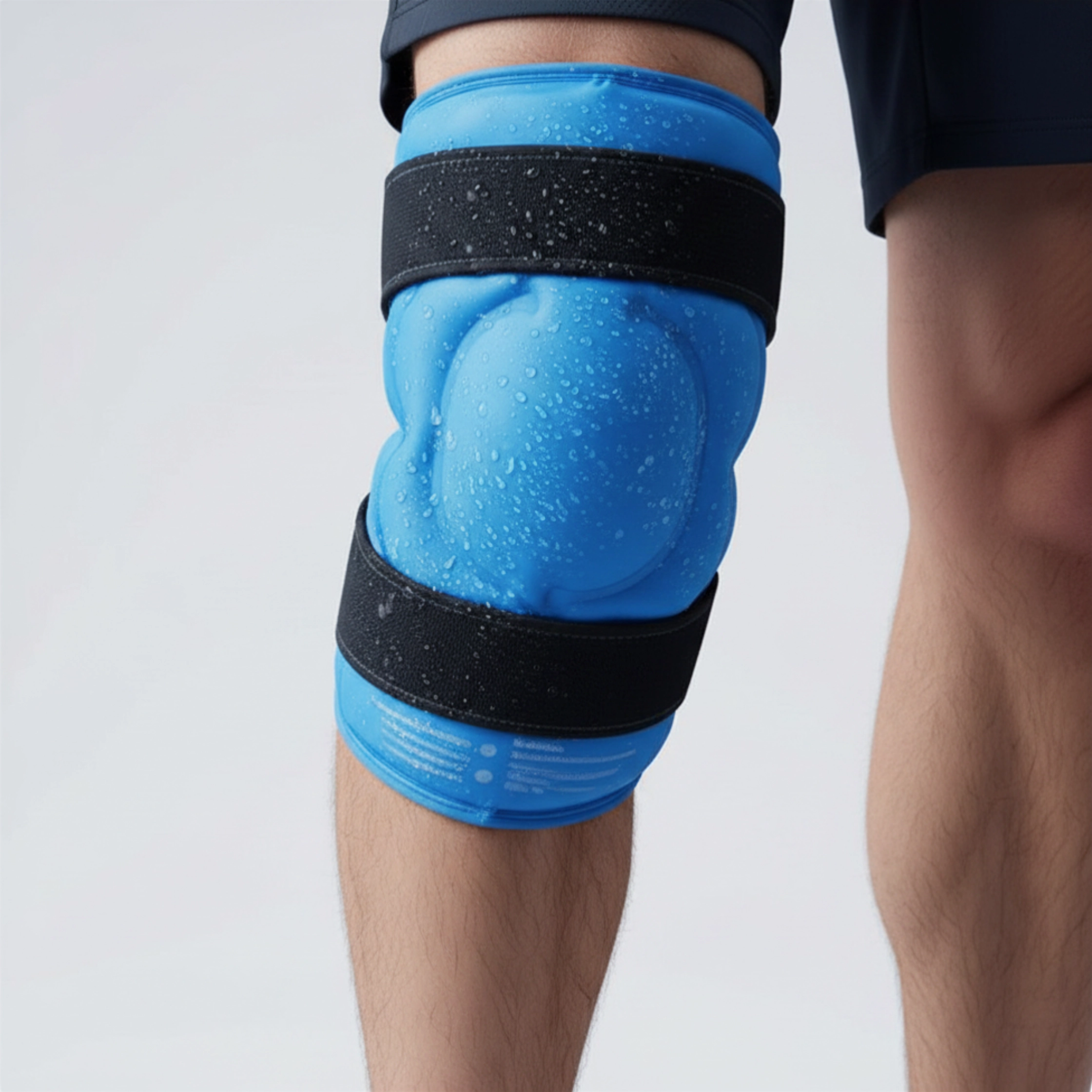 ice-pack-wrap-worn-close-up Hot & Cold Compress Therapy Ice Pack Wrap
