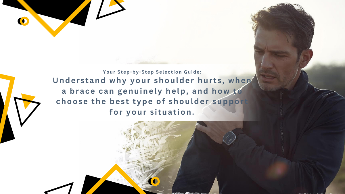 Understand why your shoulder hurts, when a brace can genuinely help, and how to choose the best type of shoulder support for your situation.