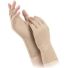 beige compression fingerless gloves for arthritis product image