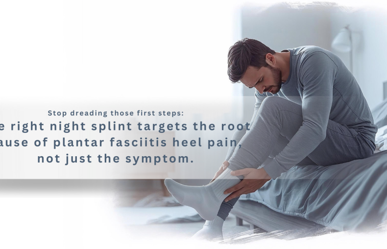 The right night splint targets the root cause of plantar fasciitis heel pain, not just the symptom.